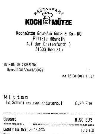 mhks Hffner Kochmtze Restaurant